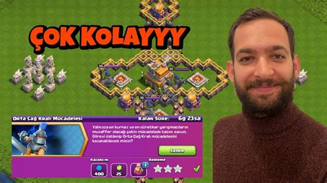 Orta A Kral M Cadeles En Kolay Yildiz Clash Of Clans Youtube