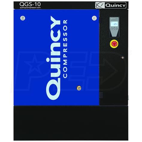 Quincy 4152021936 Qgs 10 Hp Tankless Rotary Screw Air Compressor 208