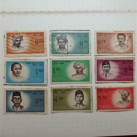 Jual Prangko Indonesia Tahun 1961 Seri PAHLAWAN KEMERDEKAAN FULL SET