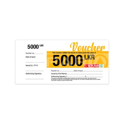 Spar T Voucher Rs 5000