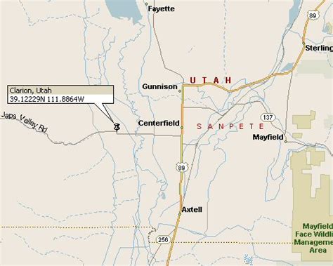 Clarion, Utah Map