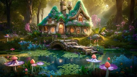 Enchanting Fairy Cottage In The Middle Of The Forest Music Ambience