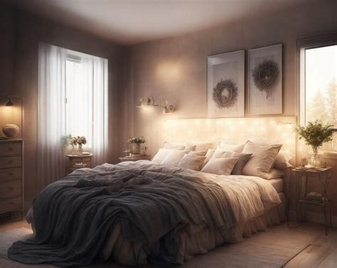 Premium Ai Image Cozy Bedroom Oasis Haven Of Relaxation