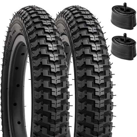 YUNSCM 12 5 Bike Tires 12 ½ x 2 ¼ 57 203 and 12 5 Bike Tubes