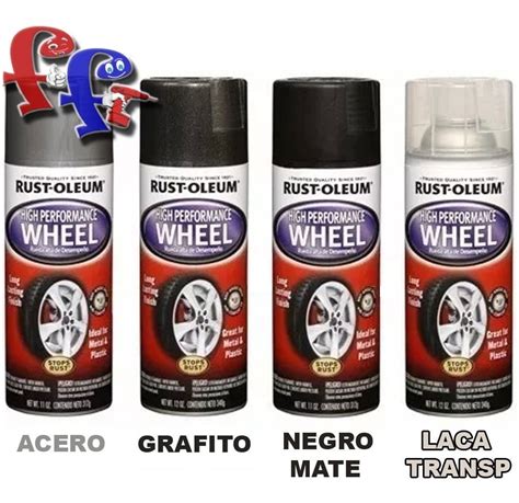 Ff Pintura Aerosol Ruedas Llanta Negro G Rust Oleum Wheel Cuotas