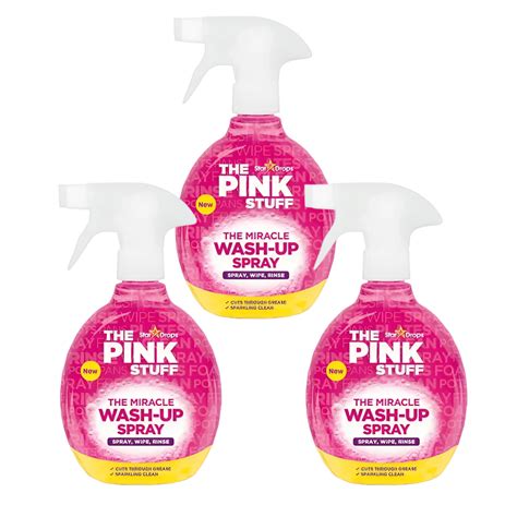 Lavalozas The Pink Stuff Wash Up Spray 500 Ml X3 Aseo Por Mayor