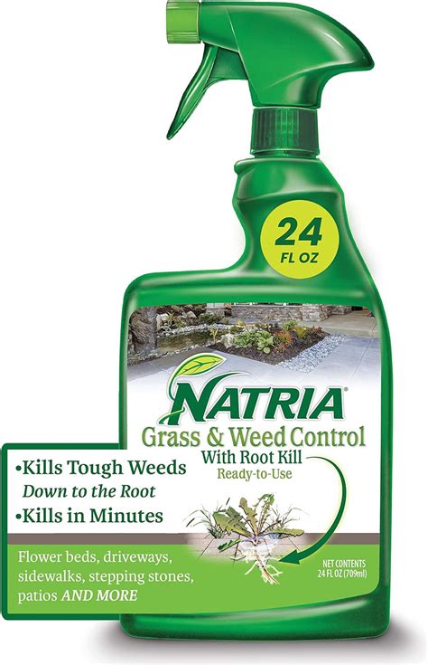 Natria Grass And Weed Control With Root Kill Ready To Use 24 Oz Patio Lawn