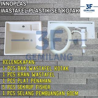 Jual Wastafel Plastik SET INNOPLAS Model KOTAK Wastafel Portable