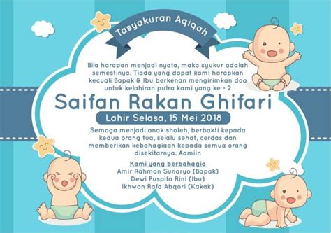 Pin Oleh Keyenkiki Di Template Kartu Kelahiran Anak Nama Anak