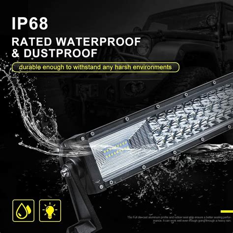 900W 32 Inch LED Light Bar Flood Spot Combo Work Lamp Offroad UTV ATV