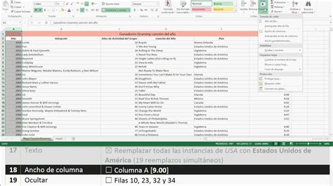 Ancho De Columna Proyecto Integrador Excel Youtube