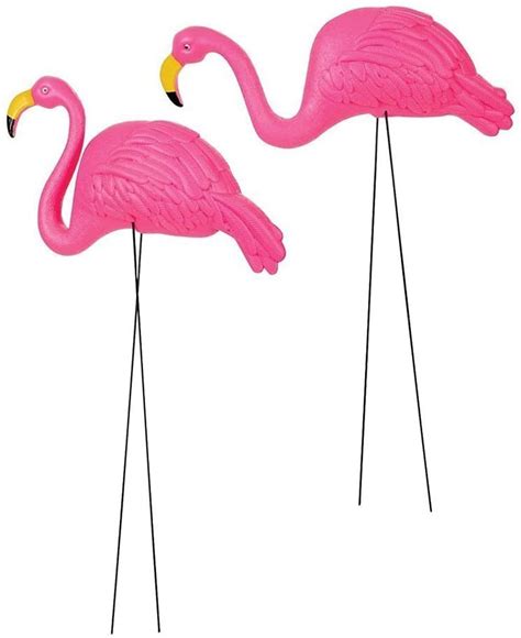 2 Pack Pink Flamingos Large Classic Yard Decorations Etsy