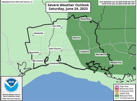 Marginal risk of severe storms this afternoon - American Press ...