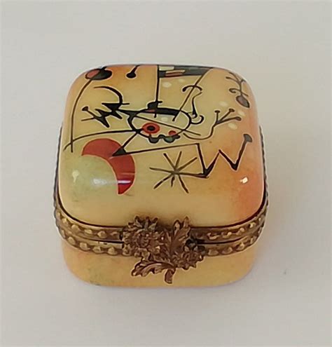 Vintage Limoges France Pillbox Trinket Box Hand Painted Fine Etsy