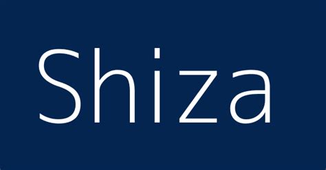 Shiza | Definitions & Meanings That Nobody Will Tell You.