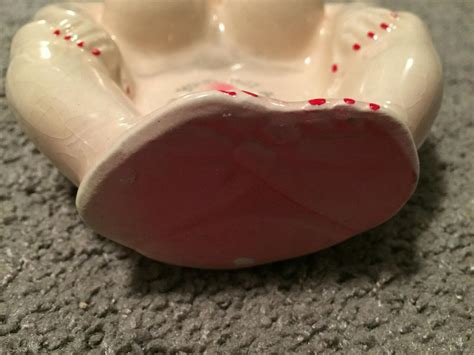 Vintage Risque Nude Woman For Your Hot Ashes Ceramic Ashtray