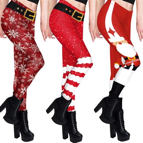 Jeste Moim Sekretem Bo E Narodzenie Damskie Legginsy Nie Ynka Santa W