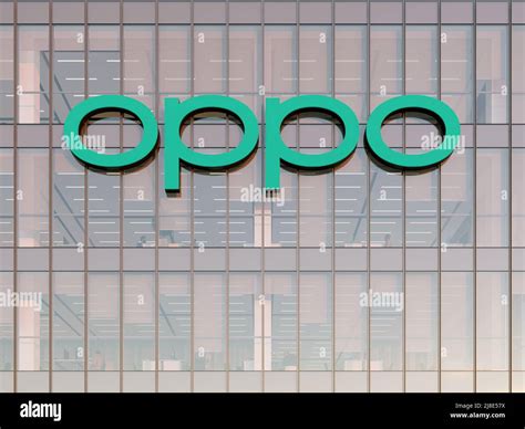 Dongguan China May 2 2022 Editorial Use Only 3D CGI Oppo Signage