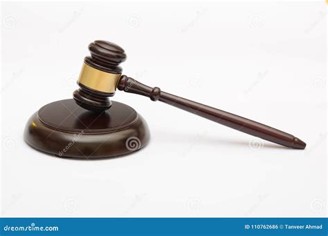 Wooden Judge`s Gavel And Stand Law Concept Stock Photo Image Of