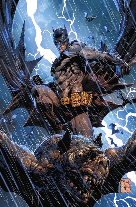 The Cover To Batman S Dark Knight Comic Which Is Being Drawn By Artist Mark Mc