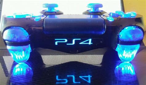 Ps4 Custom Led Illuminating Controller Dualshock 4 Gloss Black