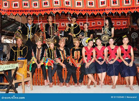 Kadazan Dusun People of Borneo with Traditional Costume Editorial Image ...