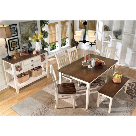 Ashley Furniture Signature Design Whitesburg D583 59 Two Tone Dining