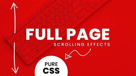 Full Page Scrolling Effects Pure Css Scroll Effects Youtube