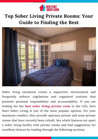 Top Sober Living Private Rooms Your Guide To Finding The Best