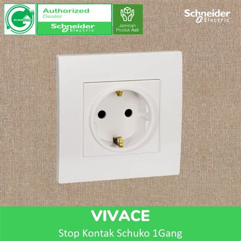 Jual Schneider Electric Vivace Stop Kontak 1Gang Schuko KB426 16S WE