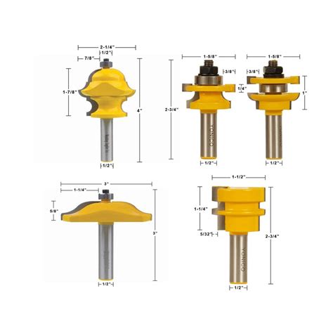 router bit sets door window sets   ogee  bit raised