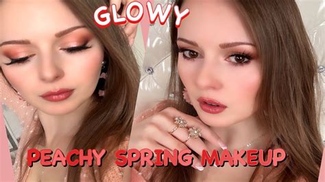 Spring Peachy Makeup Tutorial Youtube