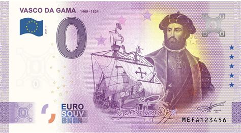 Billet Portugal Billet Euro Souvenir Vasco De Gama Portugal