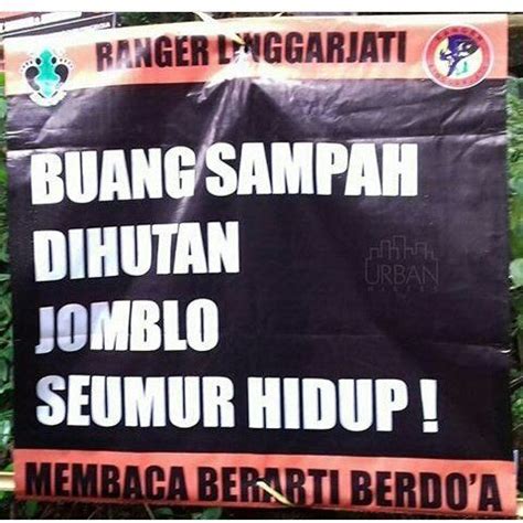 Slogan Buang Sampah Lucu Sketsa