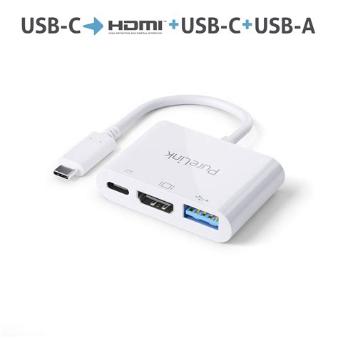 Premium Active K Usb C Multimedia Portsaver Adapter White