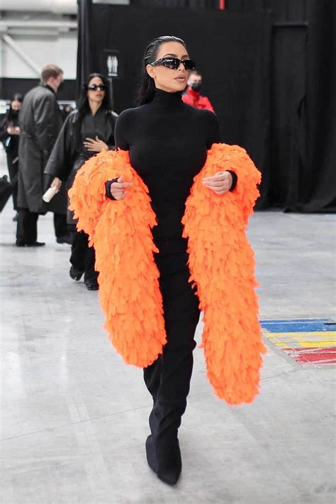 Kim Kardashian Says Yes To The Balenciaga Feather Boa British Vogue