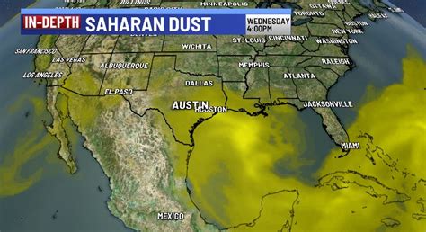 Kxan Weather First Saharan Dust Wave Is What Is Causing Hazy Skies In