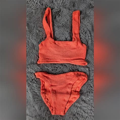 Hunza G Swim Hunza G Xandra Orange Bikini Swim Set Poshmark