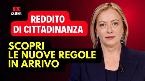 Reddito Di Cittadinanza Scopri Le Nuove Regole In Arrivo Dal Genn