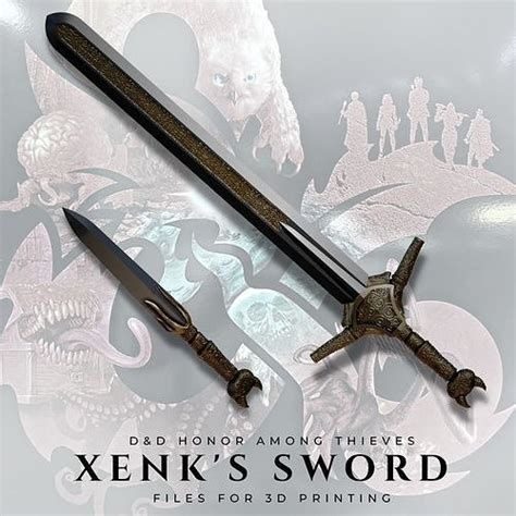 Xenk sword from DnD Honor among Thieves 3D model 3D printable | CGTrader