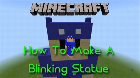 How To Make A Blinking Statue Minecraft Command Block Tutorial YouTube