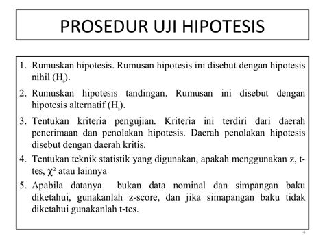 Uji Hipotesis