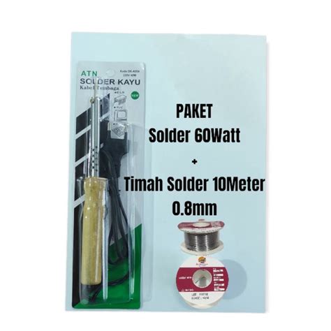 Jual Solder Timah Listrik Watt W Watt W Gagang Kayu