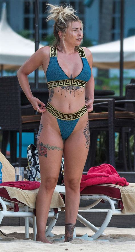 Olivia Buckland In Bikini On The Beach In Barbados GotCeleb