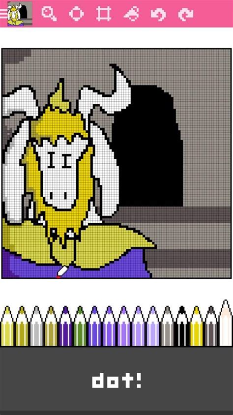 Asgore Pixel Art Undertale Amino