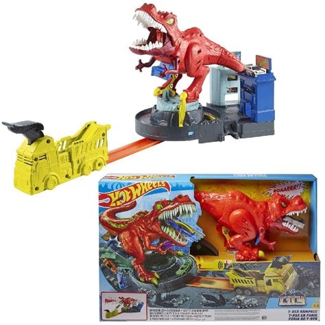 Hot Wheels City T Rex Demoledor Set De Juego Veh Culos Mercado Libre