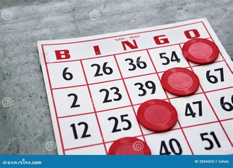 Winning Bingo Card Royalty Free Stock Photo Image 2044425