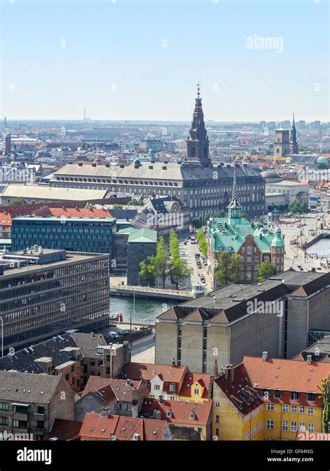 Aerial View Of Copenhagen The Capital City Of Denmark Stock Photo Alamy
