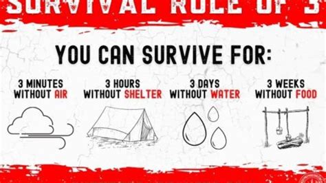 Rule of 3 Survival: Critical Knowledge About Air, Shelter, Water & Food