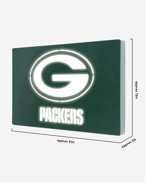 Green Bay Packers Metal Light Up Logo Sign Foco